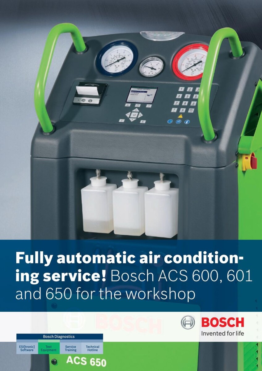 ACS 653 Bosch Air Conditioning Machine